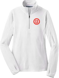 Port Authority Ladies Microfleece 1/2-Zip Pullover, White